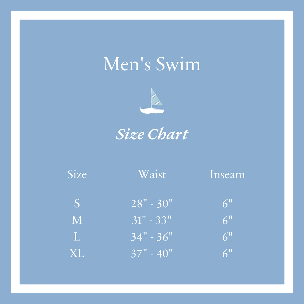 Men's Swim Size Chart - Henry Duvall