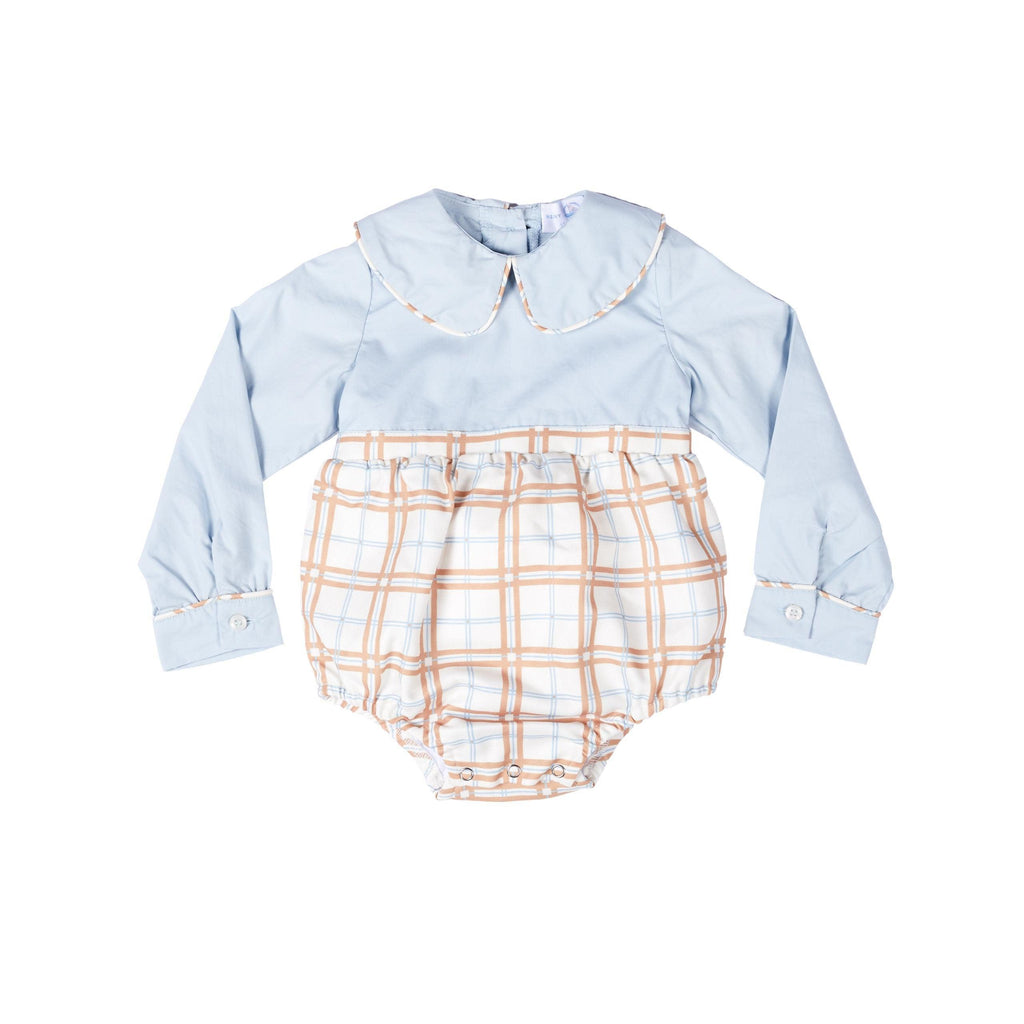 Long Sleeve Beau Bubble in Palmetto Plaid - Henry Duvall