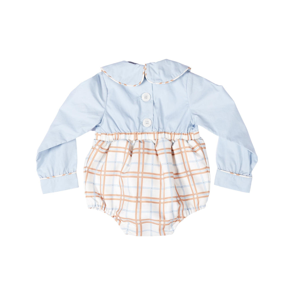 Long Sleeve Beau Bubble in Palmetto Plaid - Henry Duvall